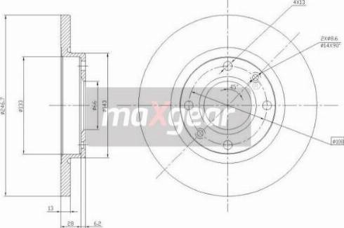 Maxgear 19-0790MAX - Kočioni disk www.molydon.hr