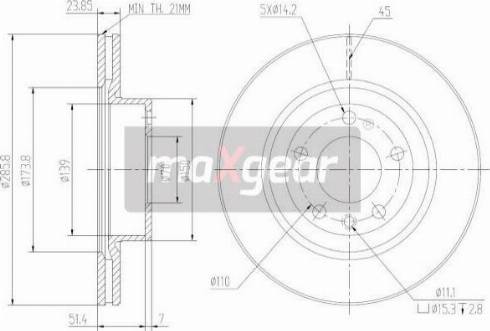 Maxgear 19-0797MAX - Kočioni disk www.molydon.hr