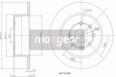 Maxgear 19-0788MAX - Kočioni disk www.molydon.hr