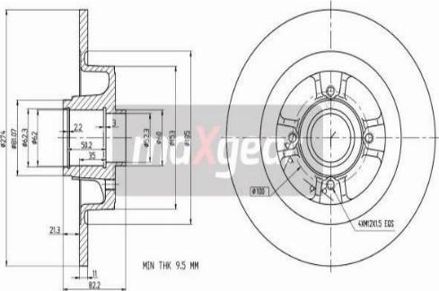 Maxgear 19-1910 - Kočioni disk www.molydon.hr