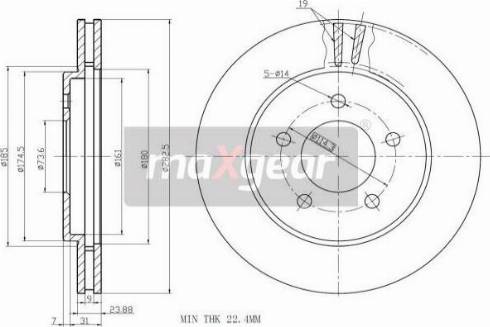 Maxgear 19-1004MAX - Kočioni disk www.molydon.hr