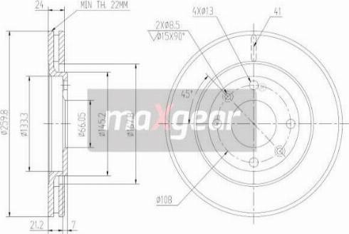 Maxgear 19-1003MAX - Kočioni disk www.molydon.hr