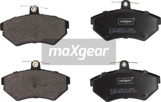 Maxgear 19-1110 - Komplet Pločica, disk-kočnica www.molydon.hr