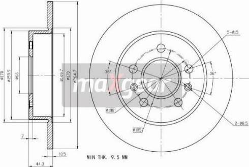 Maxgear 19-1184 - Kočioni disk www.molydon.hr