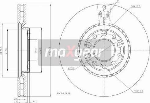 Maxgear 19-1325MAX - Kočioni disk www.molydon.hr