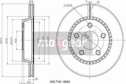 Maxgear 19-3187 - Kočioni disk www.molydon.hr