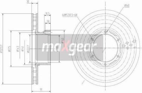 Maxgear 19-3360 - Kočioni disk www.molydon.hr