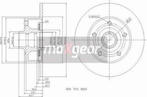 Maxgear 19-3362 - Kočioni disk www.molydon.hr