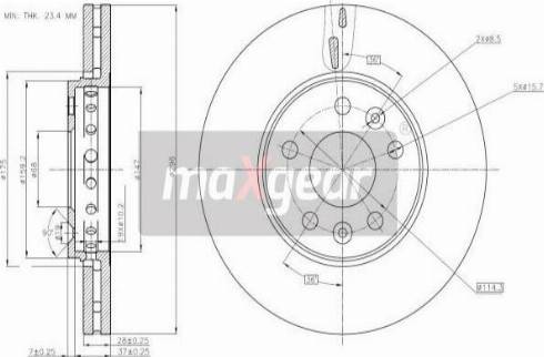 Maxgear 19-3241 - Kočioni disk www.molydon.hr