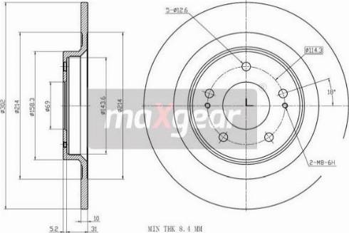 Maxgear 19-3242 - Kočioni disk www.molydon.hr