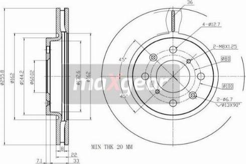 Maxgear 19-3200 - Kočioni disk www.molydon.hr