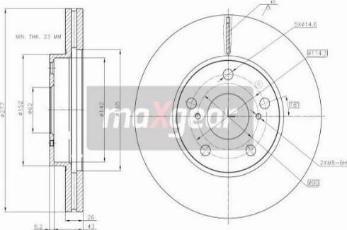 Maxgear 19-3216 - Kočioni disk www.molydon.hr