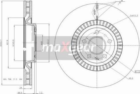 Maxgear 19-3210 - Kočioni disk www.molydon.hr