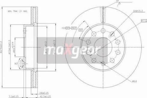 Maxgear 19-3238 - Kočioni disk www.molydon.hr