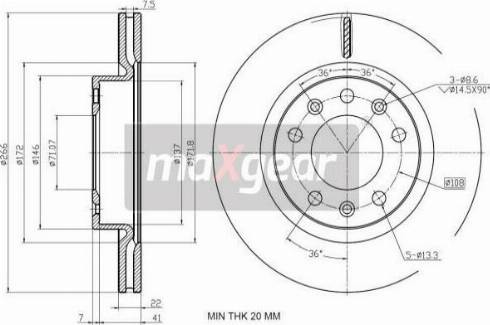 Maxgear 19-3237 - Kočioni disk www.molydon.hr