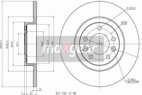 Maxgear 19-3220 - Kočioni disk www.molydon.hr