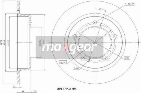 Maxgear 19-3227 - Kočioni disk www.molydon.hr