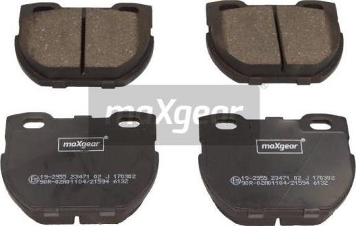 Maxgear 19-2955 - Komplet Pločica, disk-kočnica www.molydon.hr