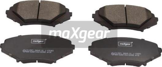 Maxgear 19-2971 - Komplet Pločica, disk-kočnica www.molydon.hr