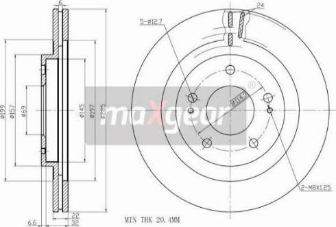 Maxgear 19-2445 - Kočioni disk www.molydon.hr