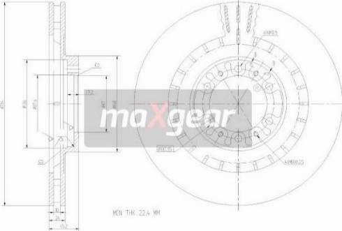 Maxgear 19-2446 - Kočioni disk www.molydon.hr