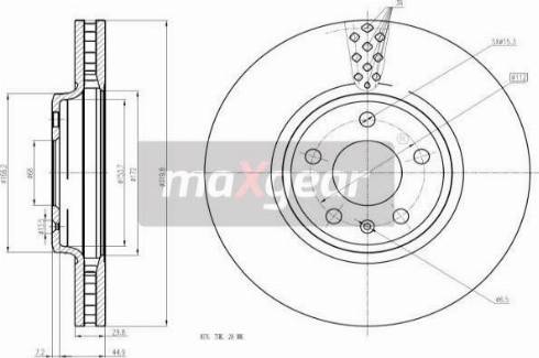 Maxgear 19-2447 - Kočioni disk www.molydon.hr