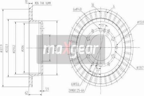 Maxgear 19-2464 - Kočioni disk www.molydon.hr