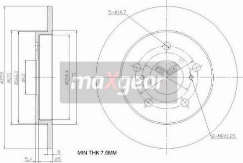 Maxgear 19-2467 - Kočioni disk www.molydon.hr