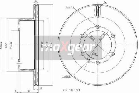 Maxgear 19-2408 - Kočioni disk www.molydon.hr