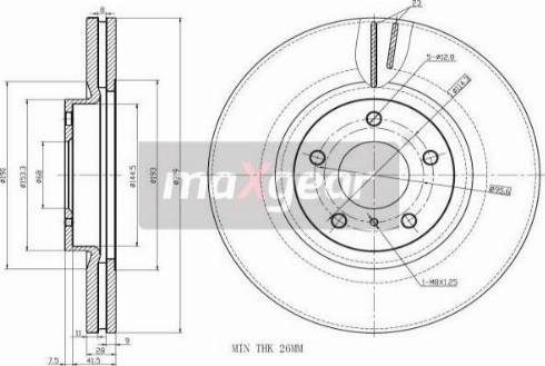 Maxgear 19-2407 - Kočioni disk www.molydon.hr