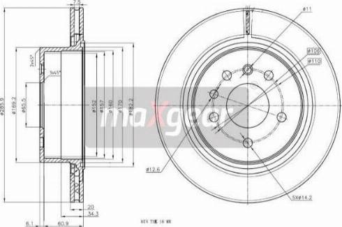 Maxgear 19-2472 - Kočioni disk www.molydon.hr