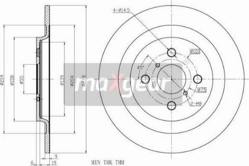 Maxgear 19-2477 - Kočioni disk www.molydon.hr