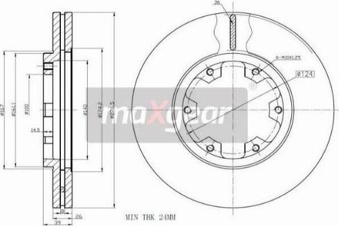 Maxgear 19-2569 - Kočioni disk www.molydon.hr