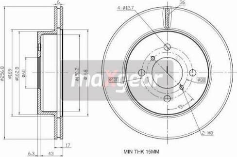 Maxgear 19-2528 - Kočioni disk www.molydon.hr