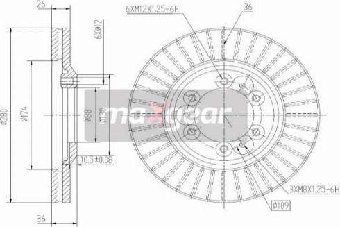 Maxgear 19-2649 - Kočioni disk www.molydon.hr