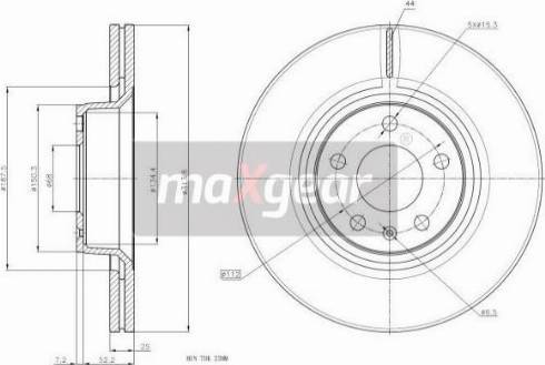 Maxgear 19-2021MAX - Kočioni disk www.molydon.hr