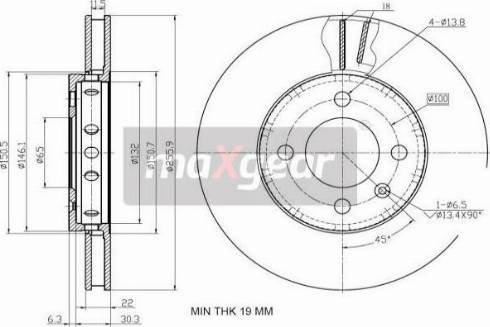 Maxgear 19-2856MAX - Kočioni disk www.molydon.hr