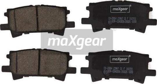 Maxgear 19-2884 - Komplet Pločica, disk-kočnica www.molydon.hr