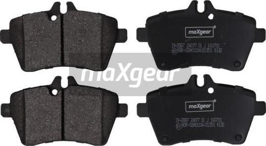 Maxgear 19-2887 - Komplet Pločica, disk-kočnica www.molydon.hr