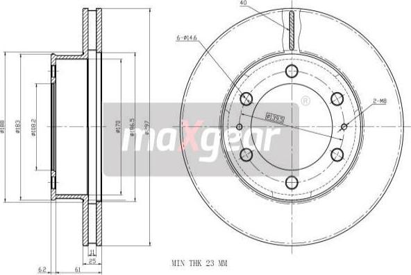 Maxgear 19-2350 - Kočioni disk www.molydon.hr