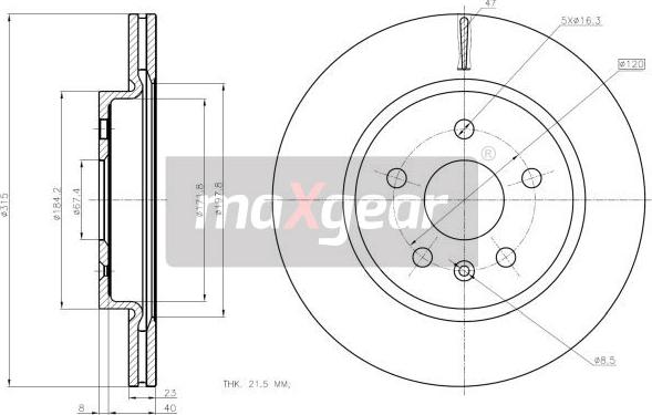 Maxgear 19-2368 - Kočioni disk www.molydon.hr