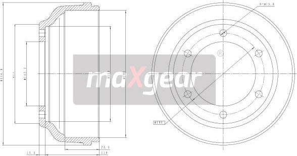 Maxgear 19-2304 - Bubanj kočnica www.molydon.hr