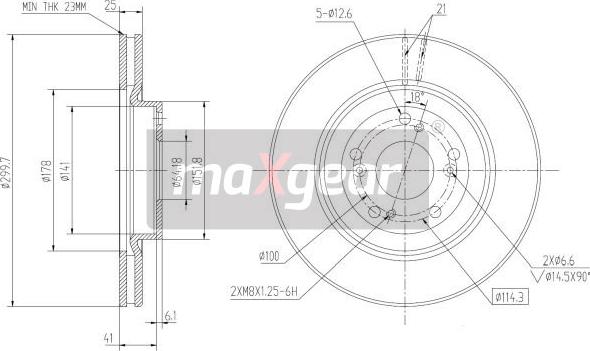 Maxgear 19-2301 - Kočioni disk www.molydon.hr