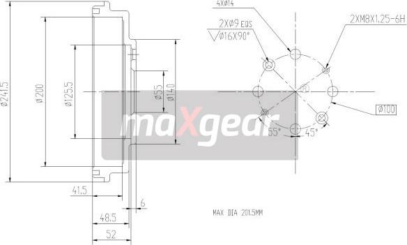 Maxgear 19-2313 - Bubanj kočnica www.molydon.hr