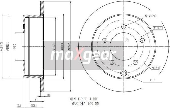 Maxgear 19-2389MAX - Kočioni disk www.molydon.hr