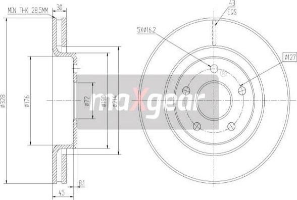 Maxgear 19-2323 - Kočioni disk www.molydon.hr