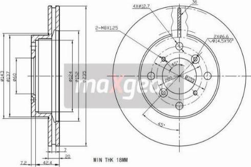 Maxgear 19-2284 - Kočioni disk www.molydon.hr