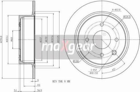 Maxgear 19-2792 - Kočioni disk www.molydon.hr