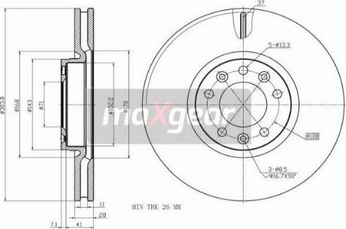 Maxgear 19-2749MAX - Kočioni disk www.molydon.hr