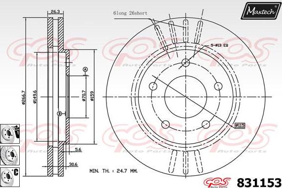 Maxtech 857135 - Kočioni disk www.molydon.hr